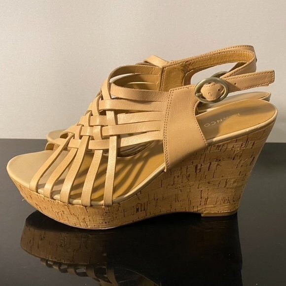Franco Sarto Sherr2 Platform Wedge Heel Sandals 10 - Picture 1 of 6